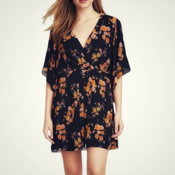 Floral V-Neck Dress - Picture 1 of 5